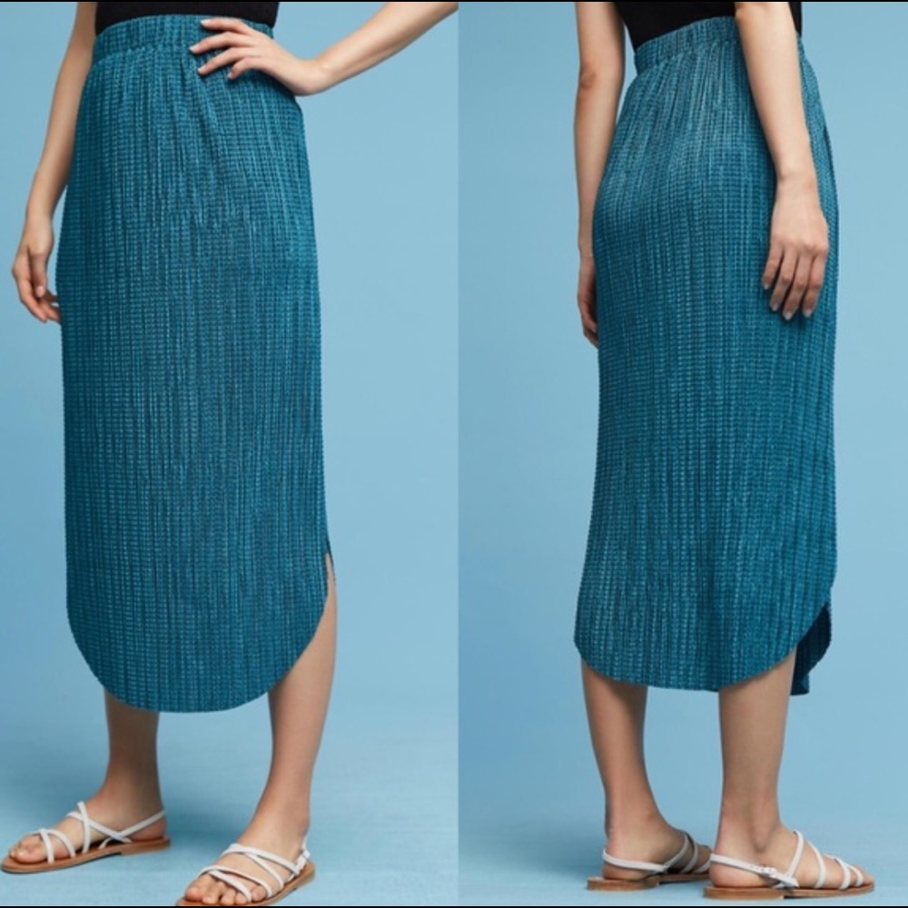Anthropologie Odelle Textured Skirt Sabina Musayev